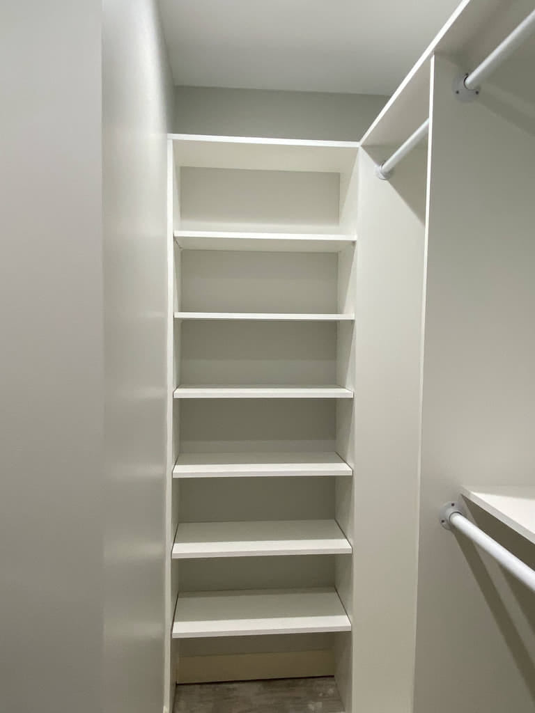 Parker Croft walk-in closet.